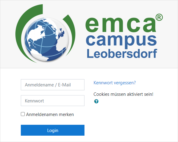 Moodle Hilfe Anmeldung